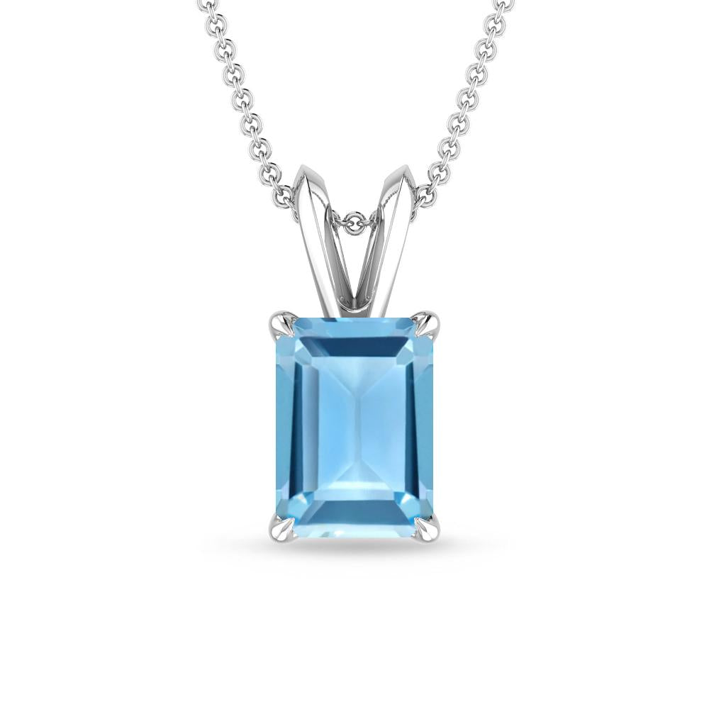 White Gold - Blue Topaz