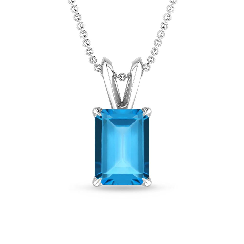 White Gold - Blue Topaz