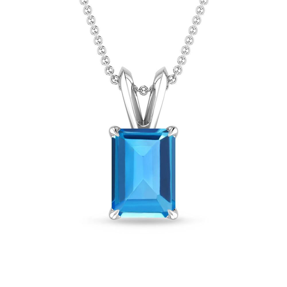 White Gold - Blue Topaz