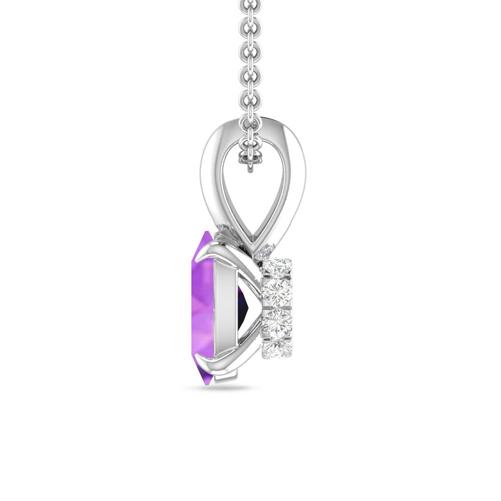 White Gold - Amethyst