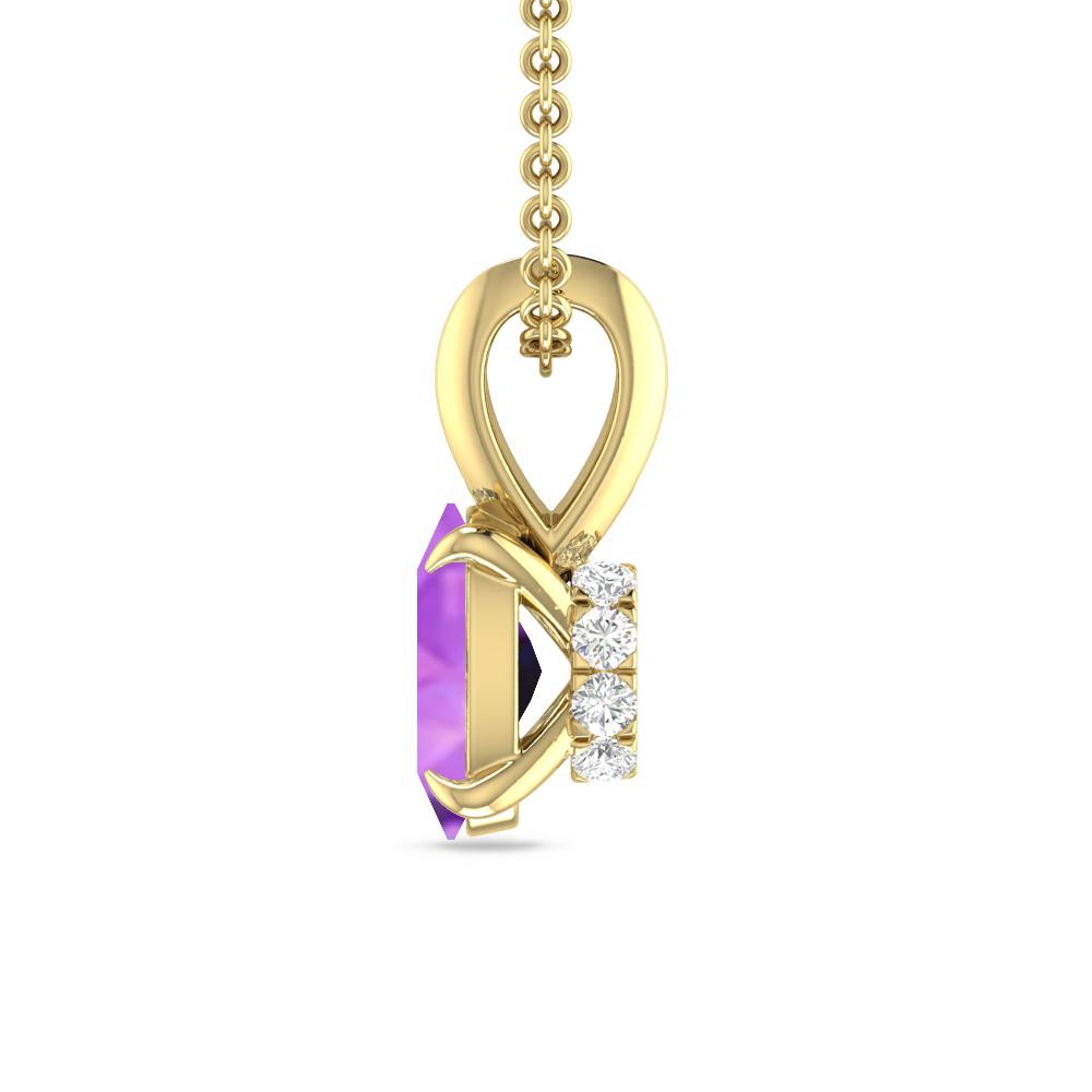 Yellow Gold - Amethyst