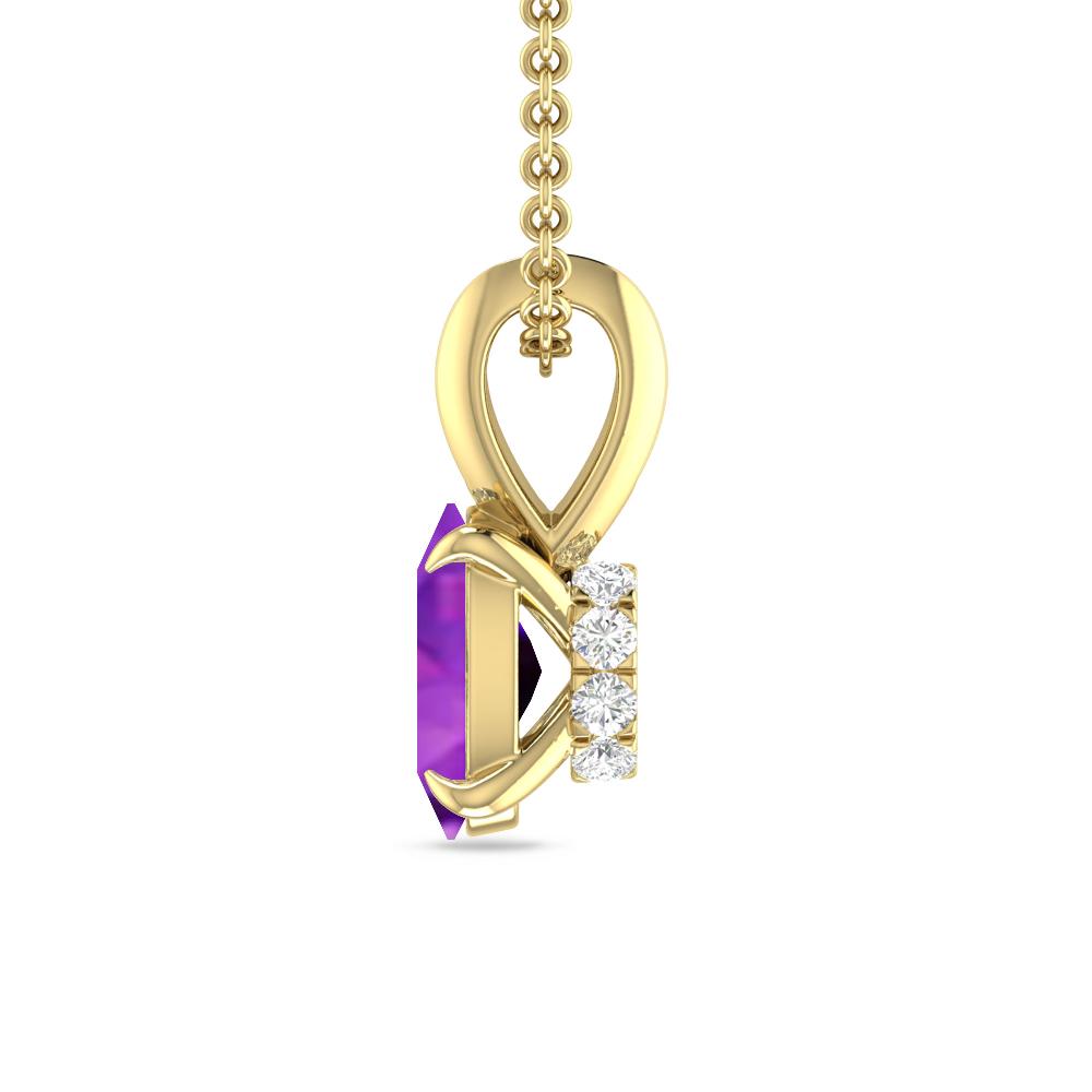 Yellow Gold - Amethyst