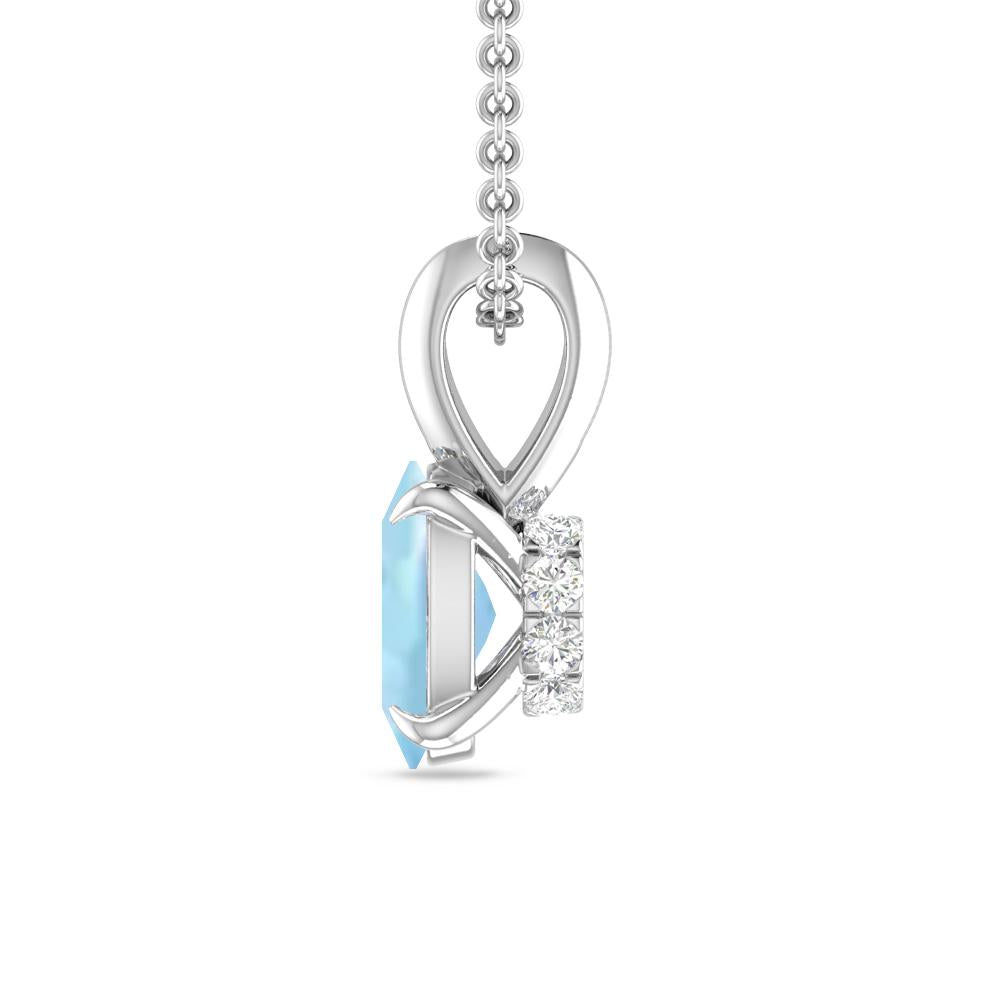 White Gold - Aquamarine