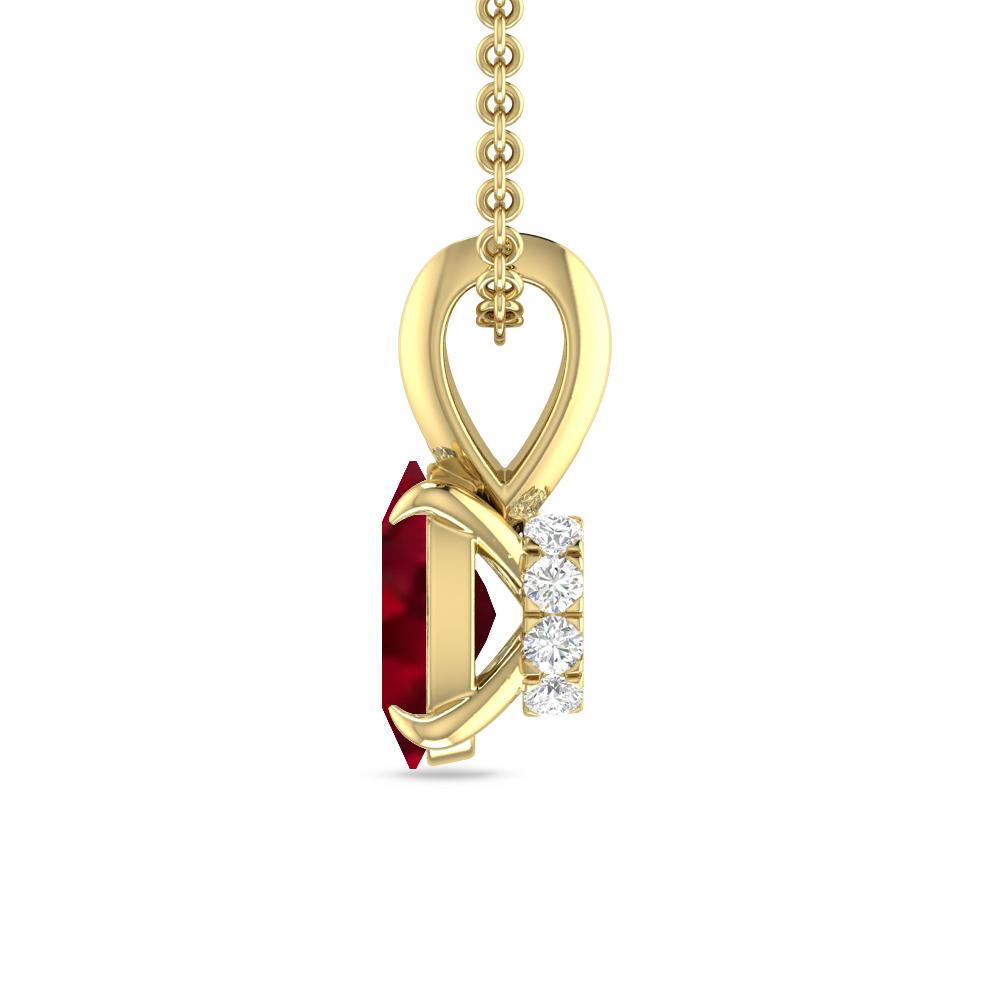 Yellow Gold - Garnet