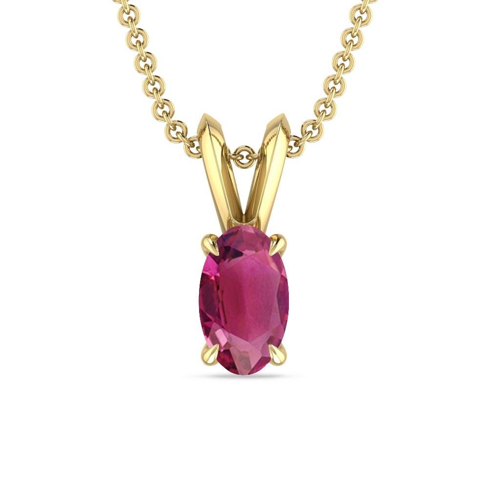 Yellow Gold - Pink Tourmaline