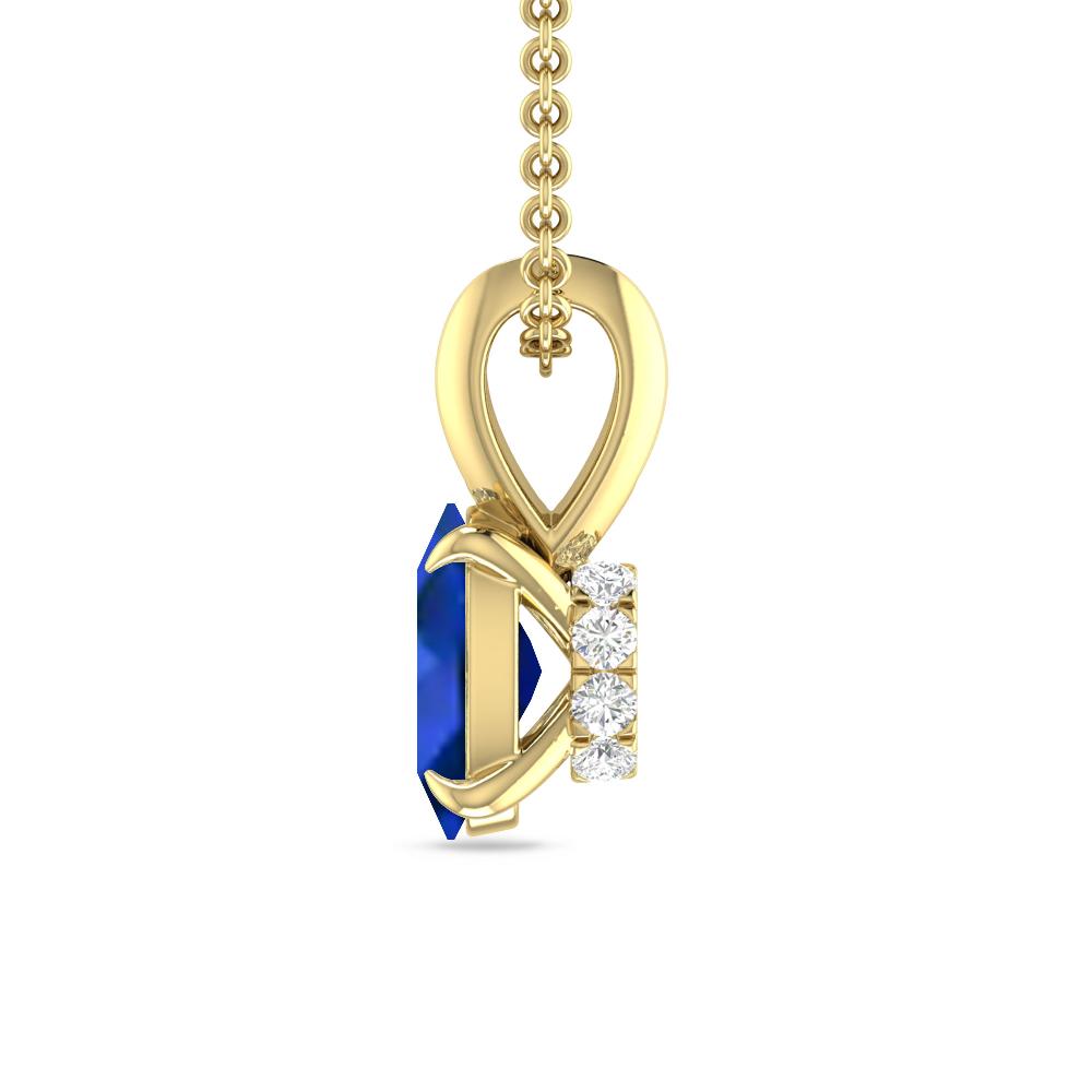 Yellow Gold - Sapphire