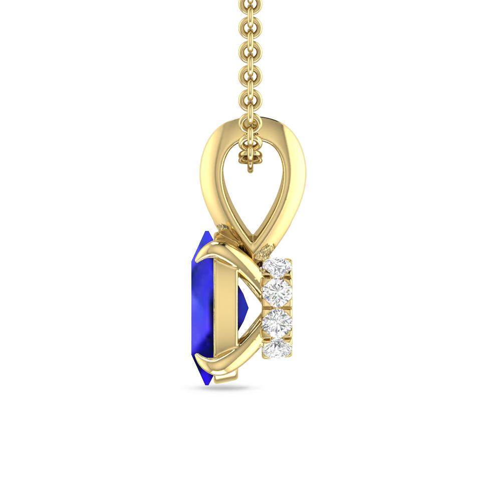 Yellow Gold - Tanzanite