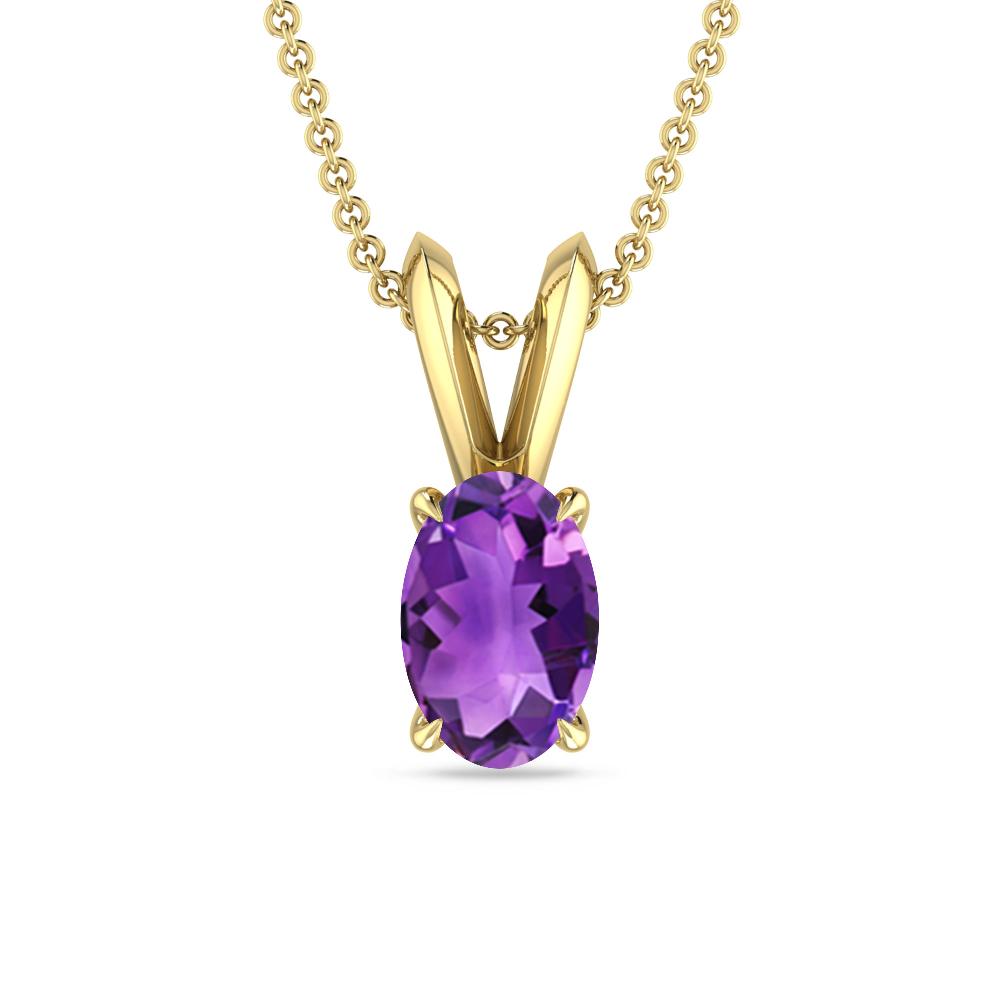 Yellow Gold - Amethyst