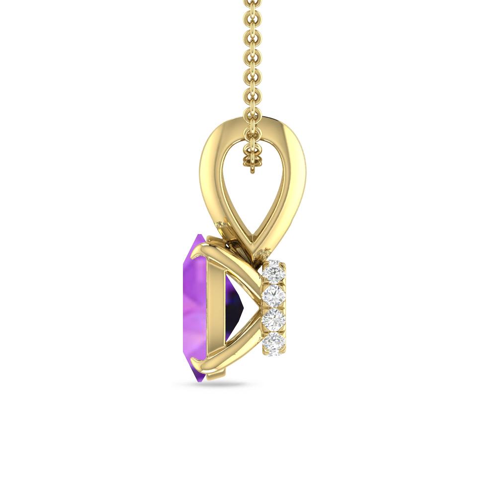 Yellow Gold - Amethyst