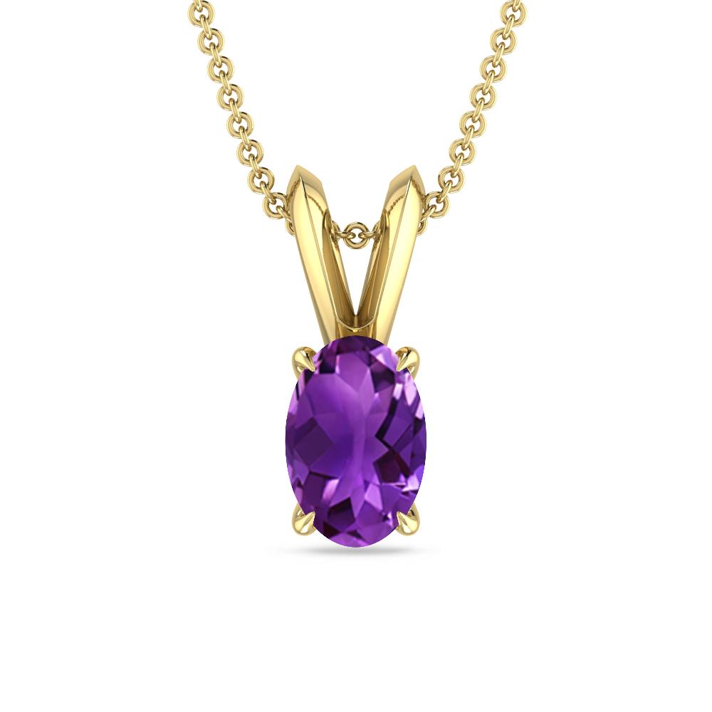 Yellow Gold - Amethyst