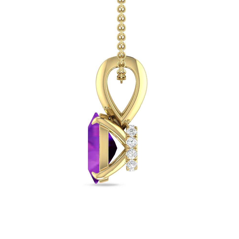 Yellow Gold - Amethyst