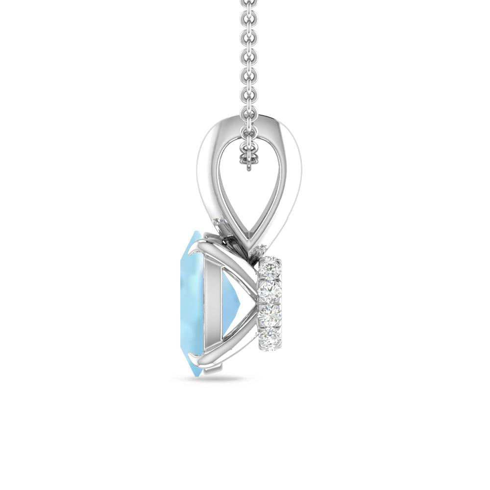 White Gold - Aquamarine