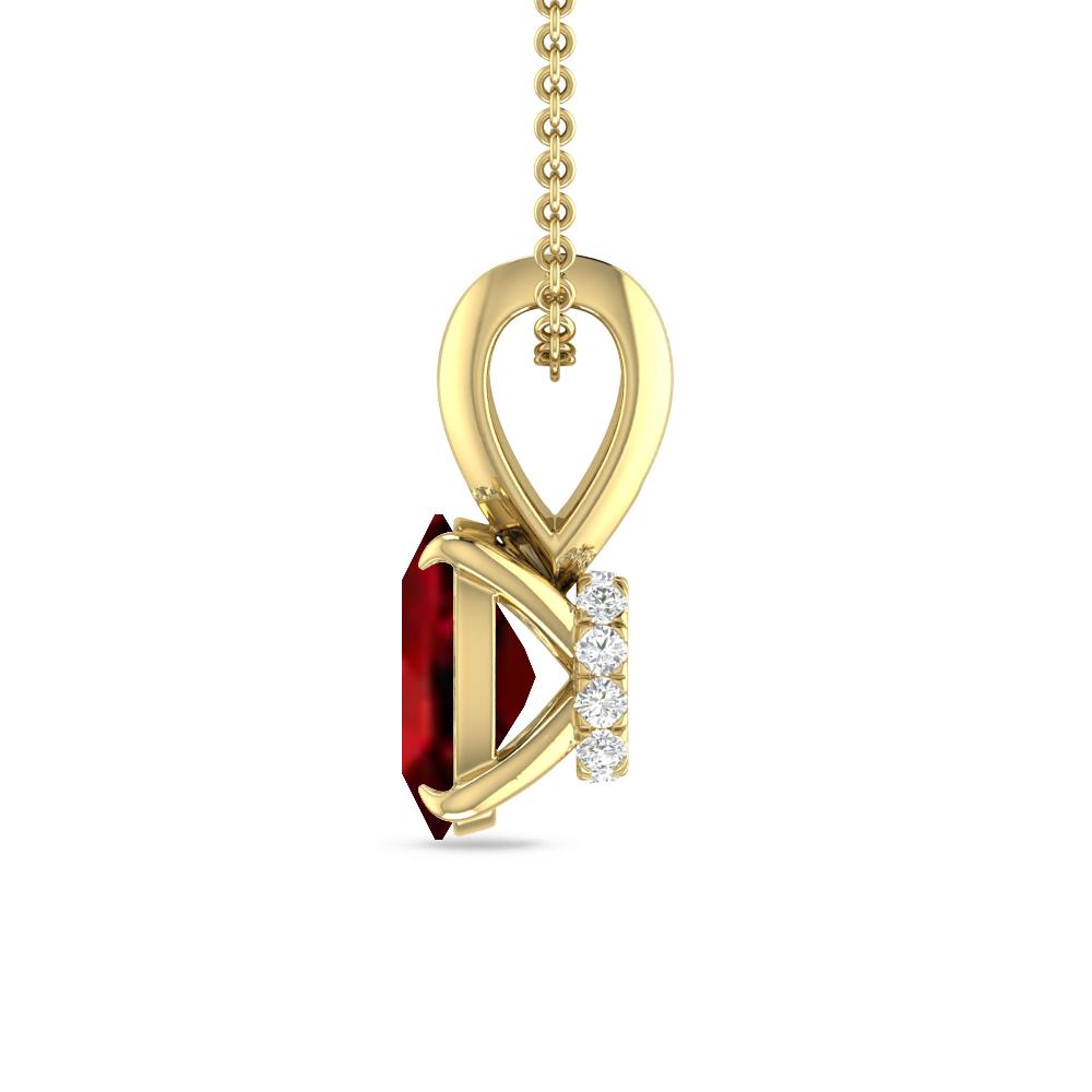 Yellow Gold - Garnet