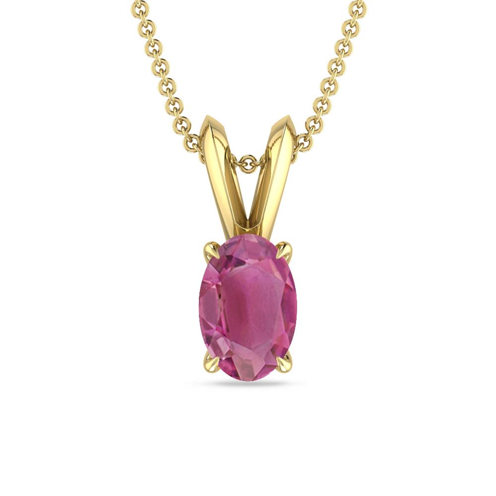 Yellow Gold - Pink Tourmaline