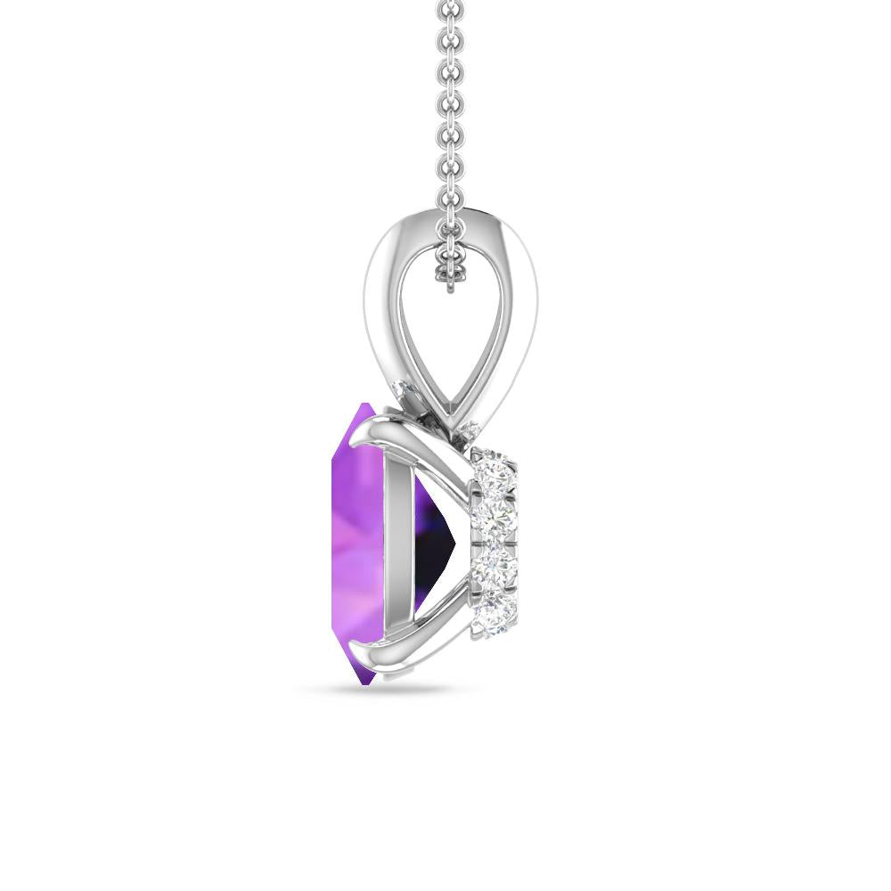 White Gold - Amethyst