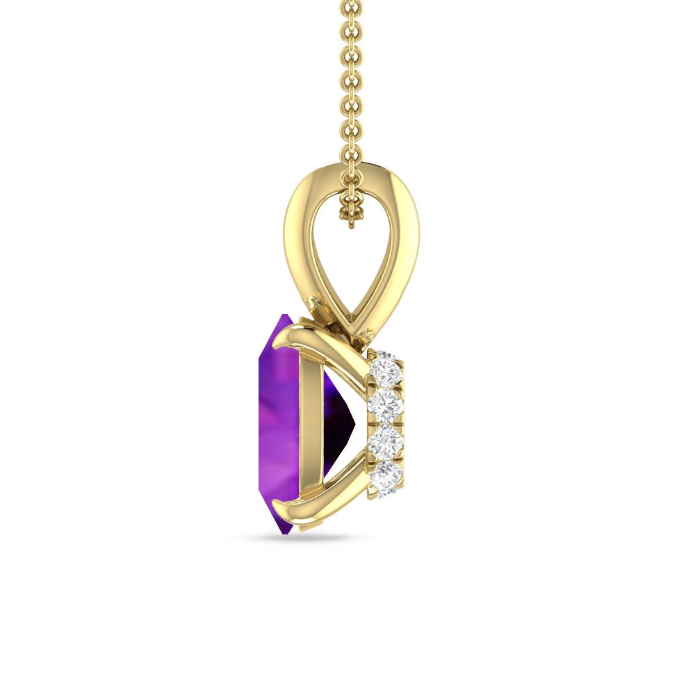 Yellow Gold - Amethyst