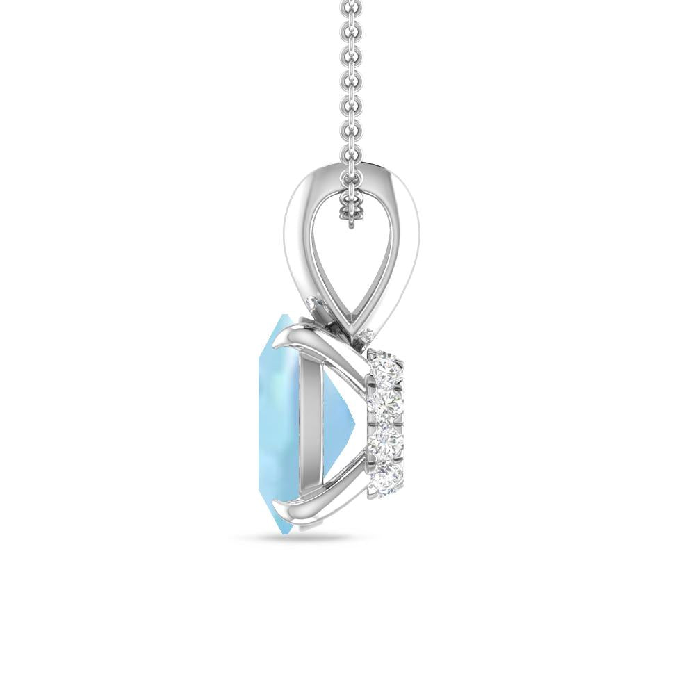 White Gold - Aquamarine