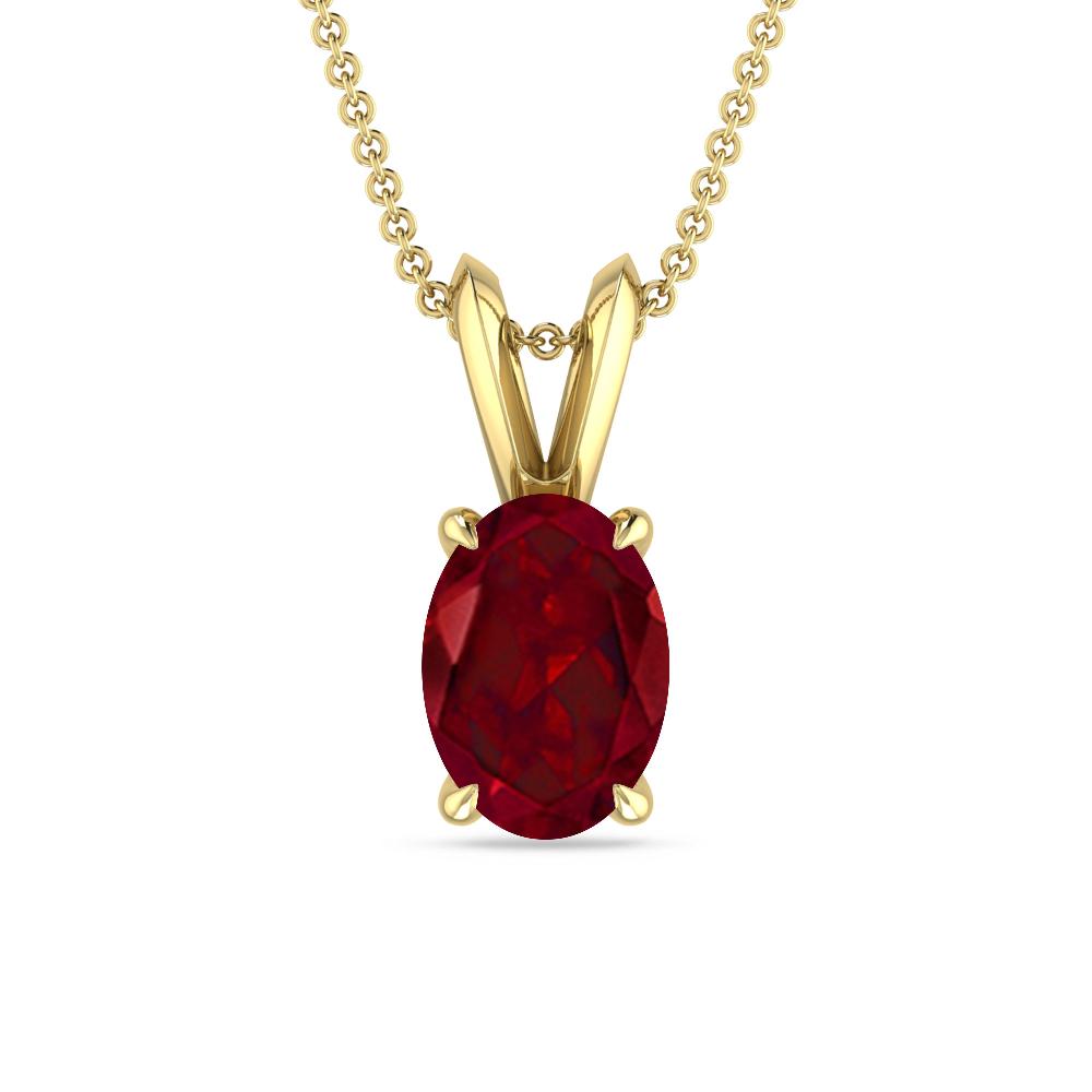 Yellow Gold - Garnet