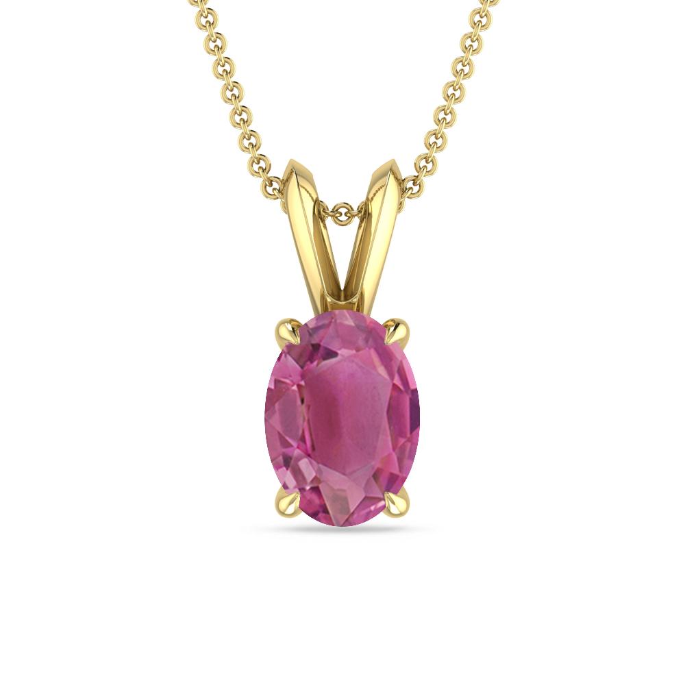 Yellow Gold - Pink Tourmaline