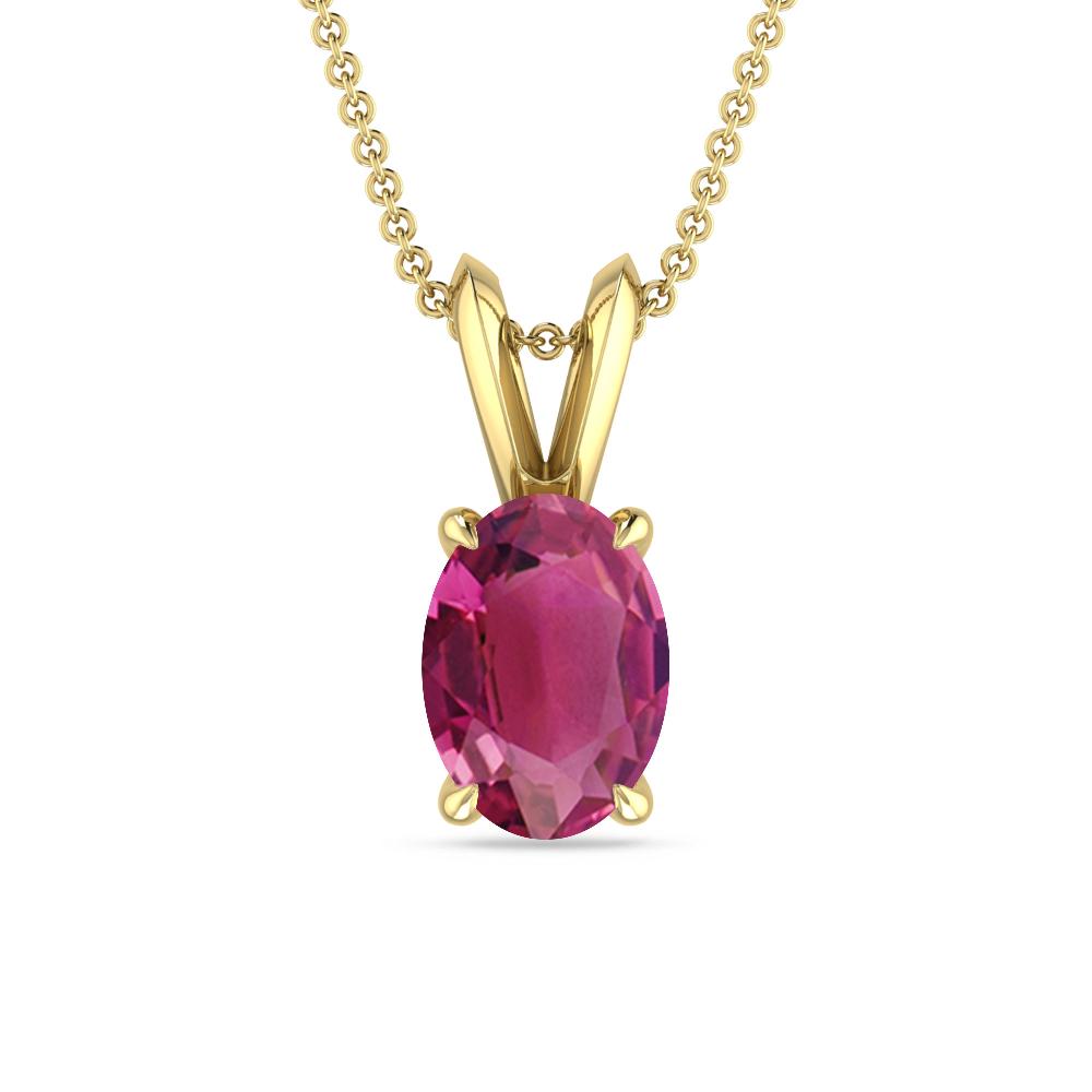 Yellow Gold - Pink Tourmaline