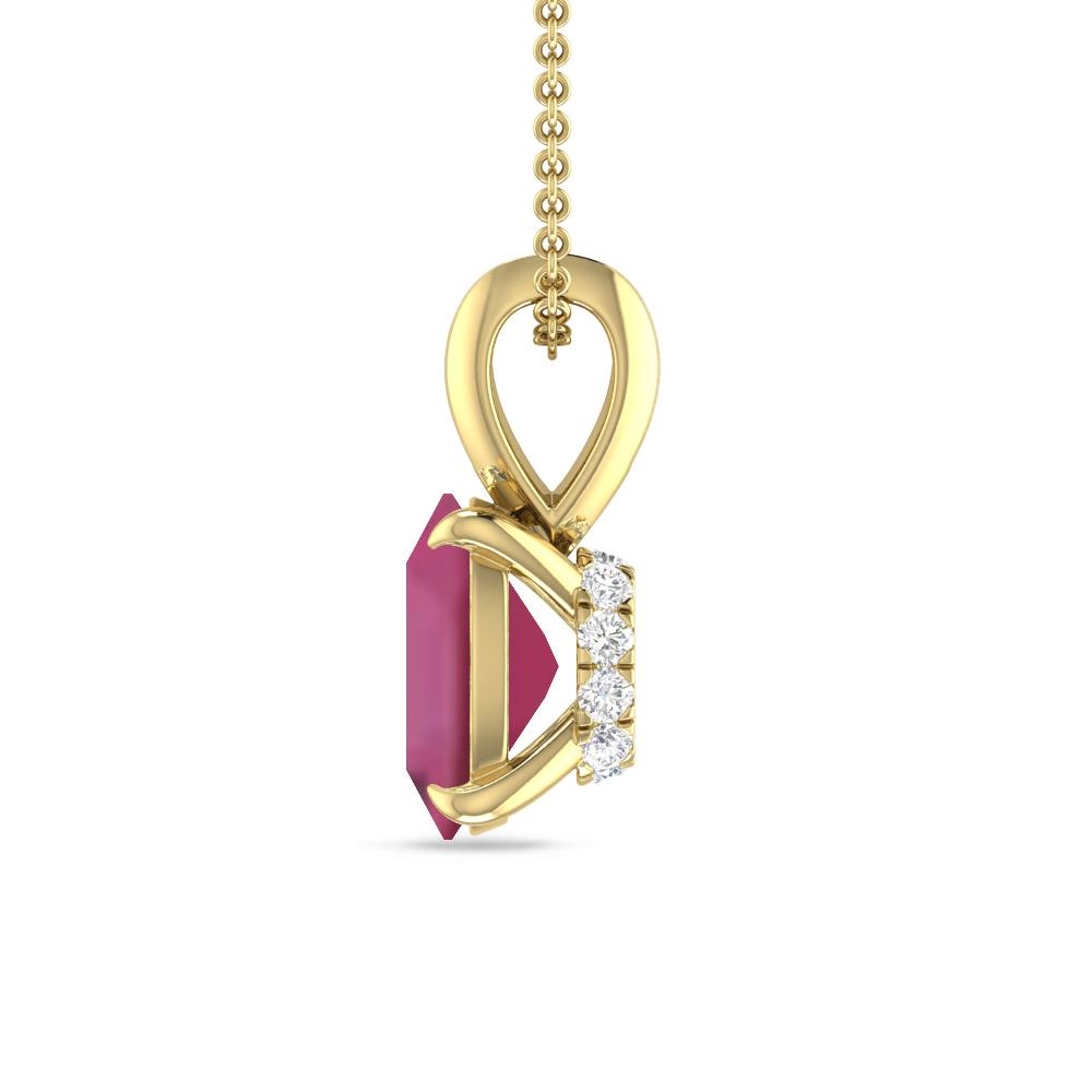 Yellow Gold - Pink Tourmaline