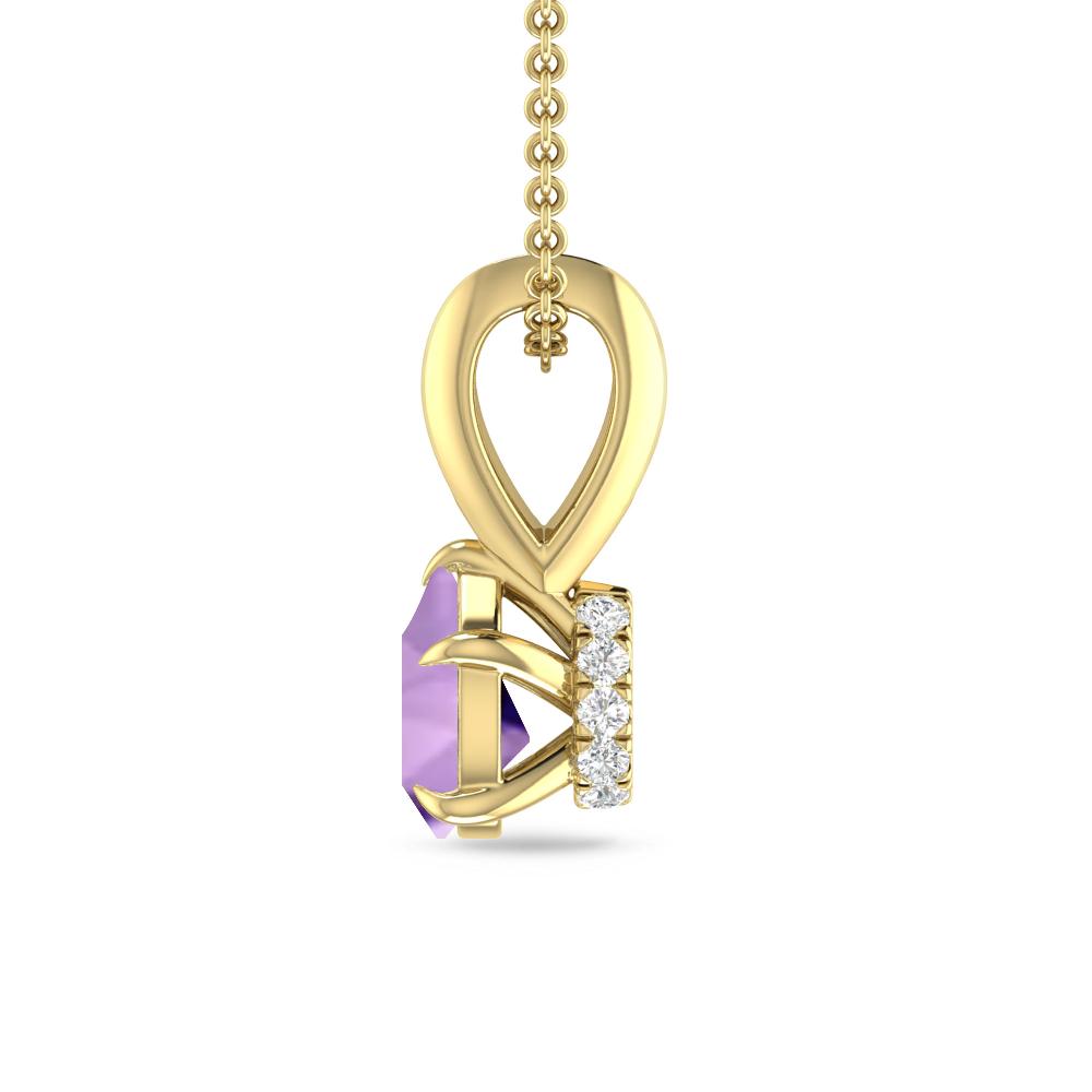 Yellow Gold - Amethyst