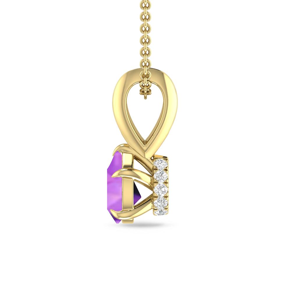 Yellow Gold - Amethyst