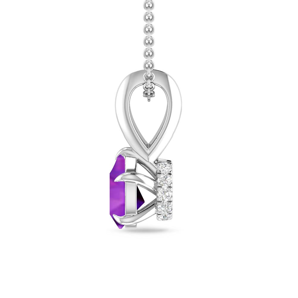 White Gold - Amethyst