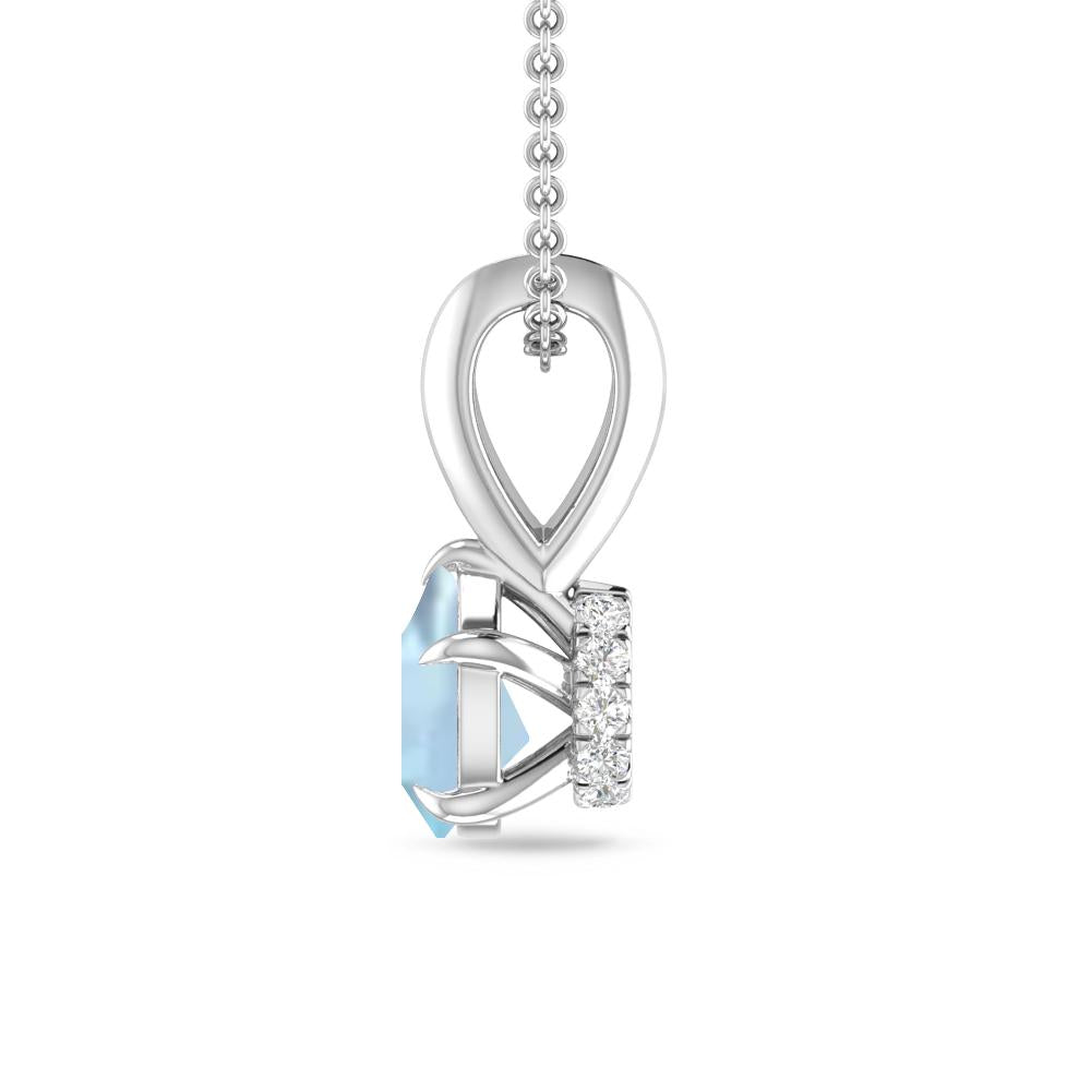 White Gold - Aquamarine