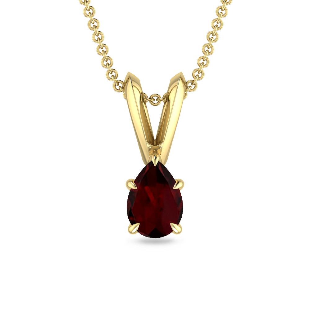 Yellow Gold - Garnet