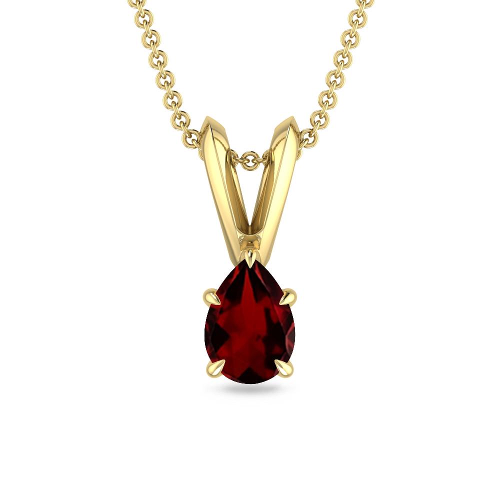 Yellow Gold - Garnet