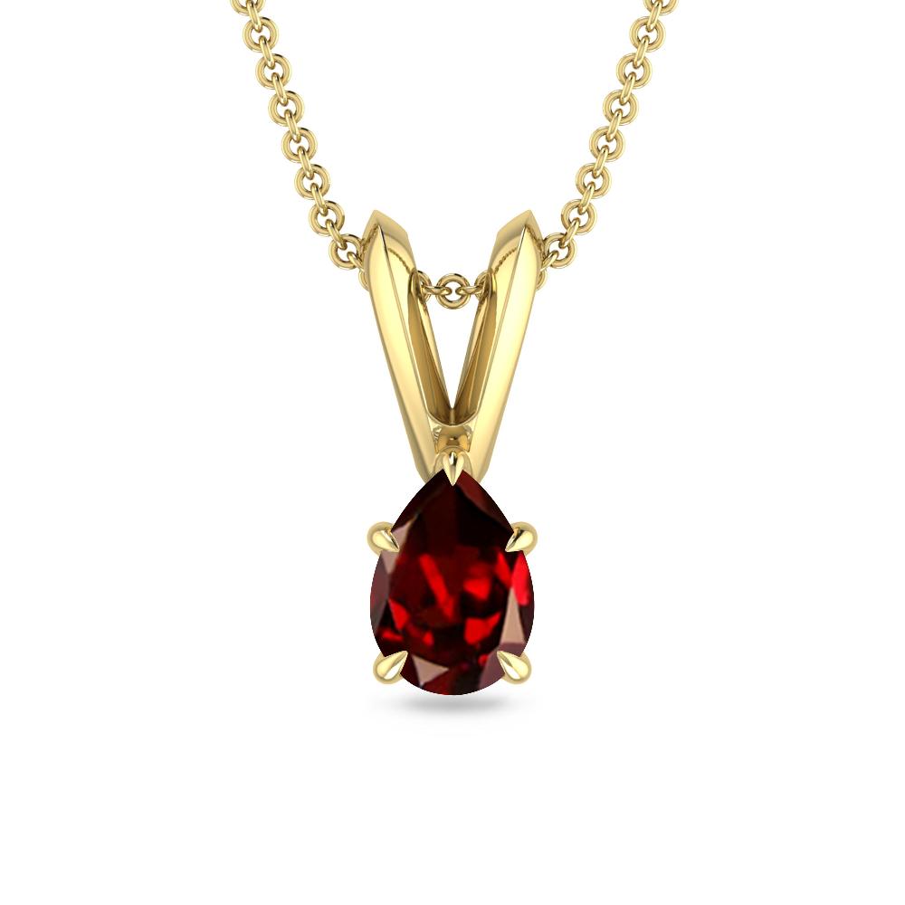 Yellow Gold - Garnet