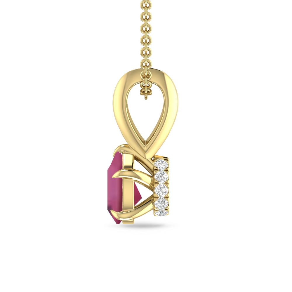 Yellow Gold - Pink Tourmaline