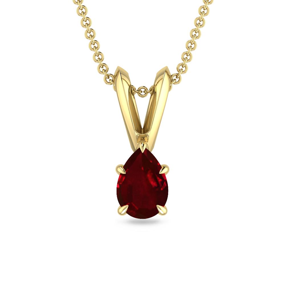 Yellow Gold - Ruby