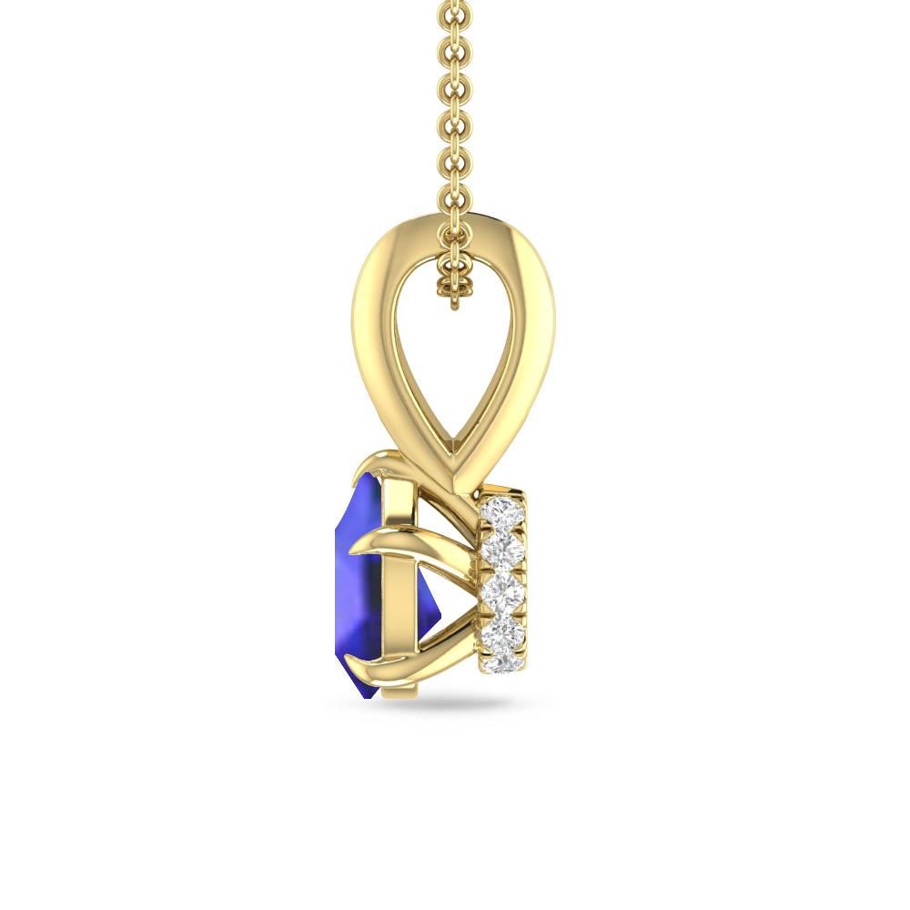 Yellow Gold - Tanzanite