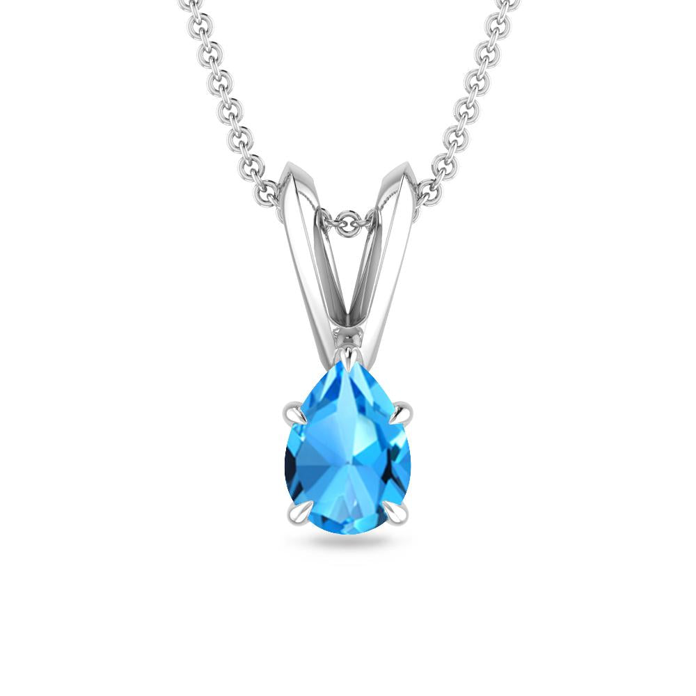 White Gold - Blue Topaz