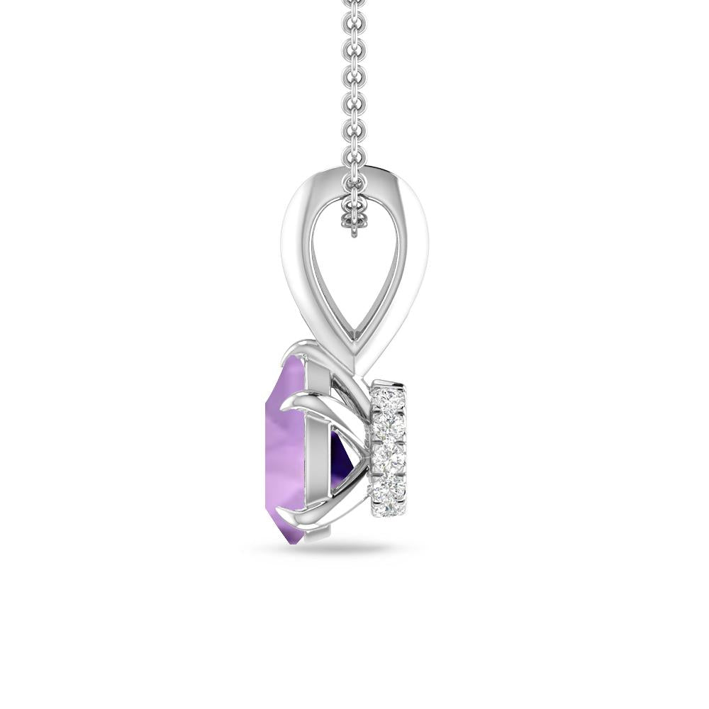 White Gold - Amethyst