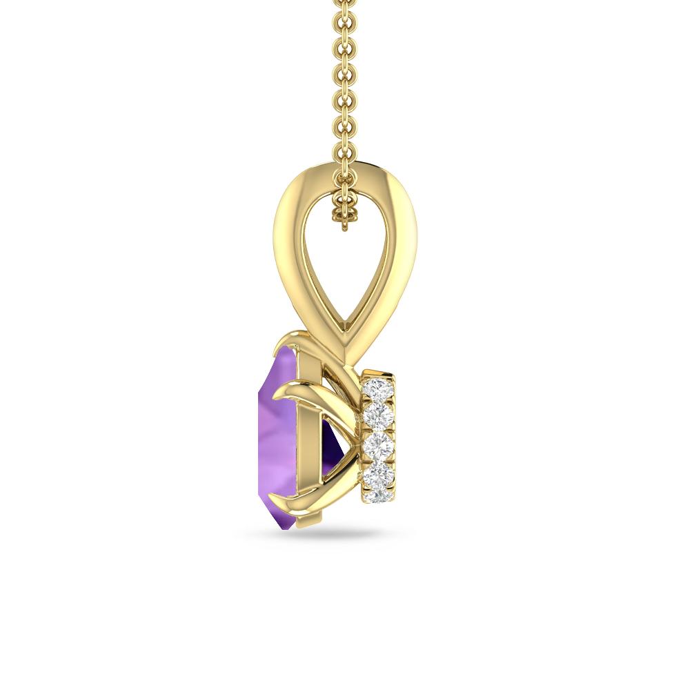 Yellow Gold - Amethyst