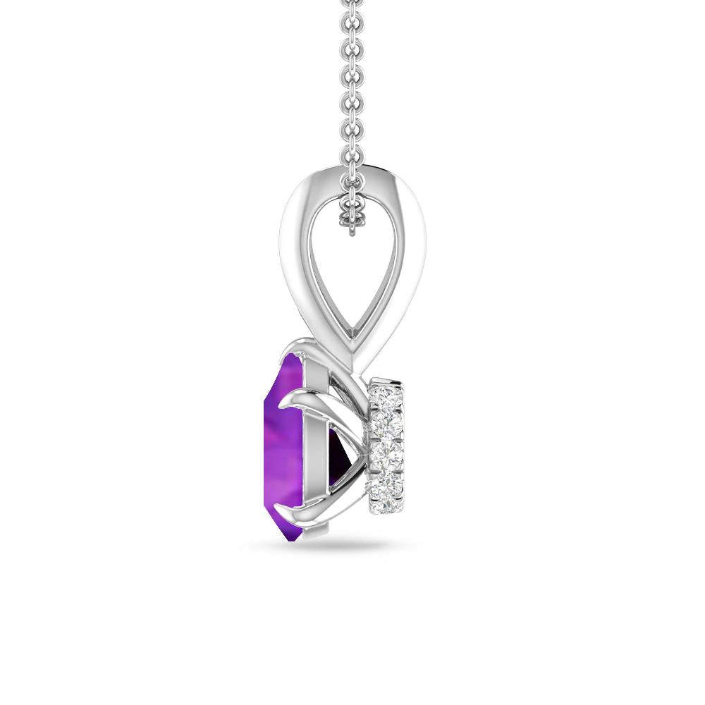 White Gold - Amethyst