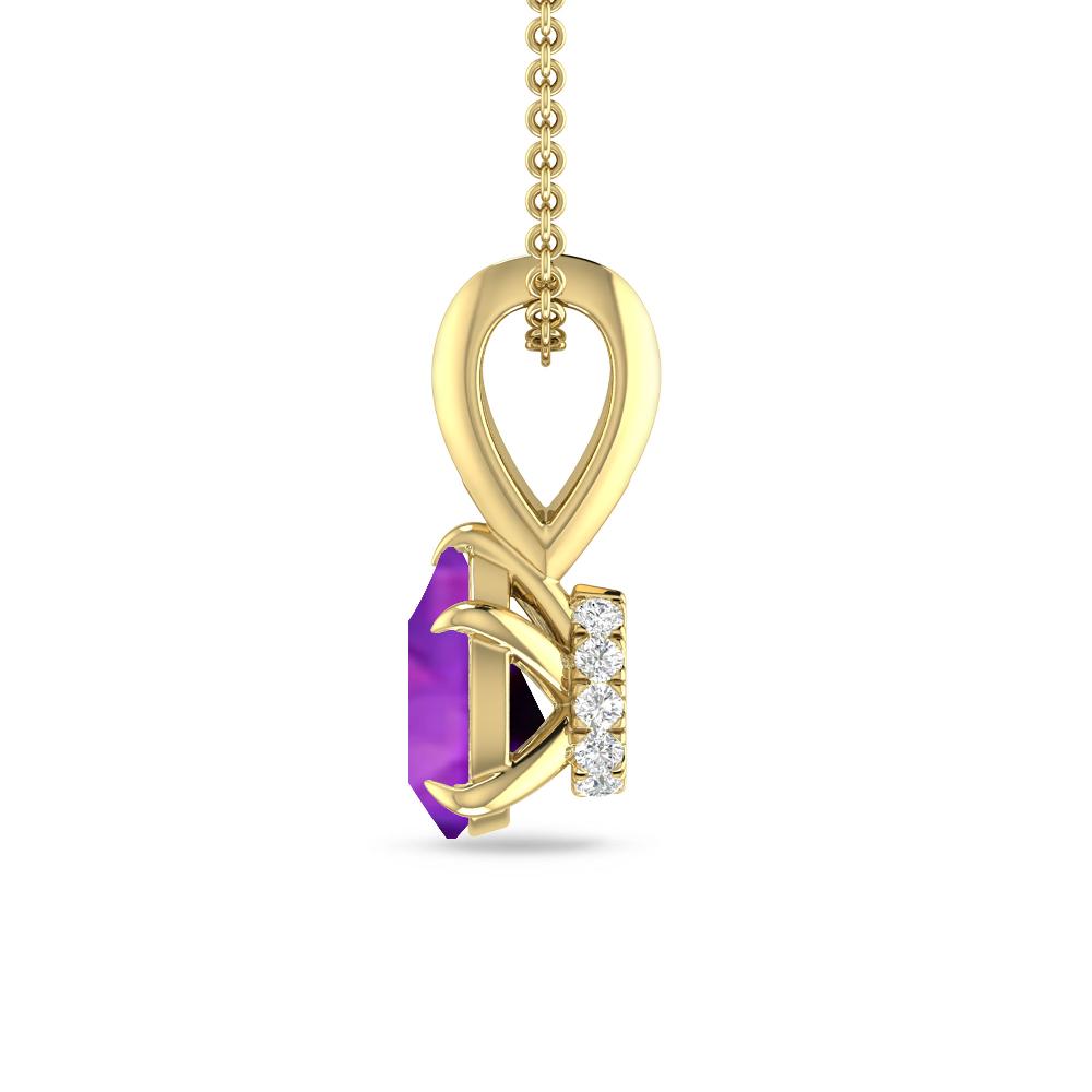 Yellow Gold - Amethyst