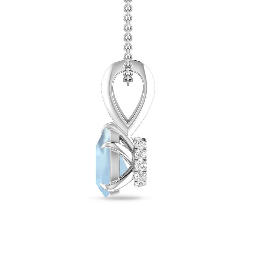 White Gold - Aquamarine