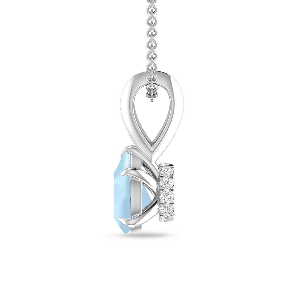 White Gold - Aquamarine