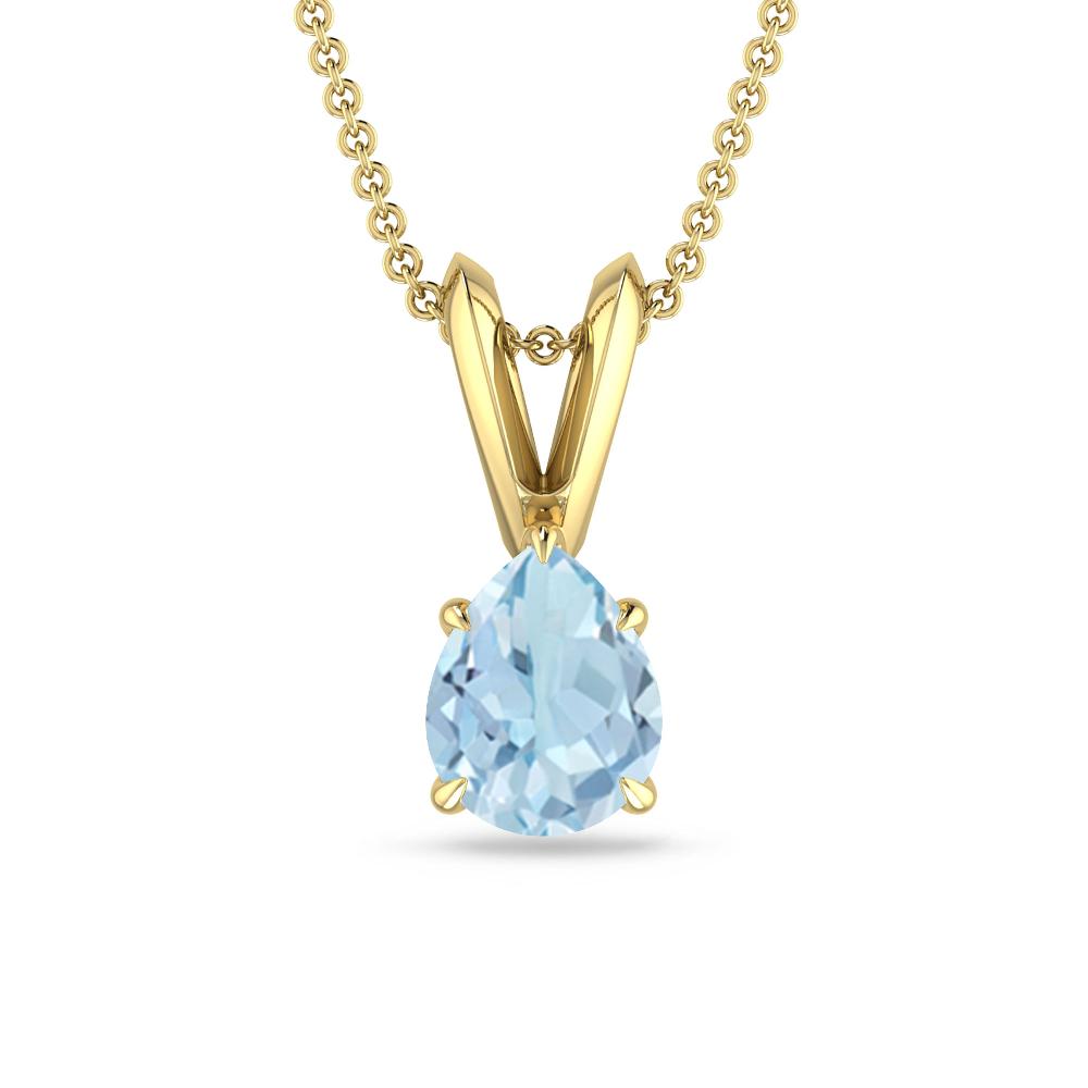 Yellow Gold - Aquamarine