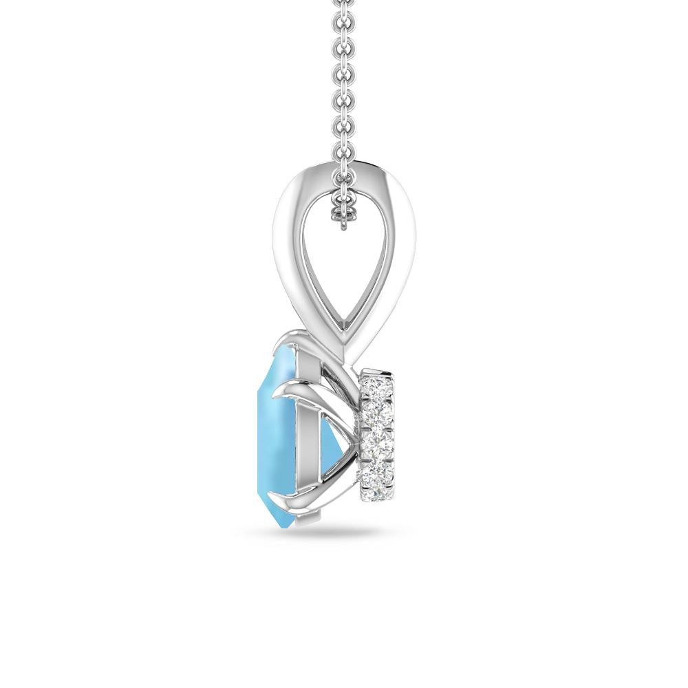 White Gold - Aquamarine