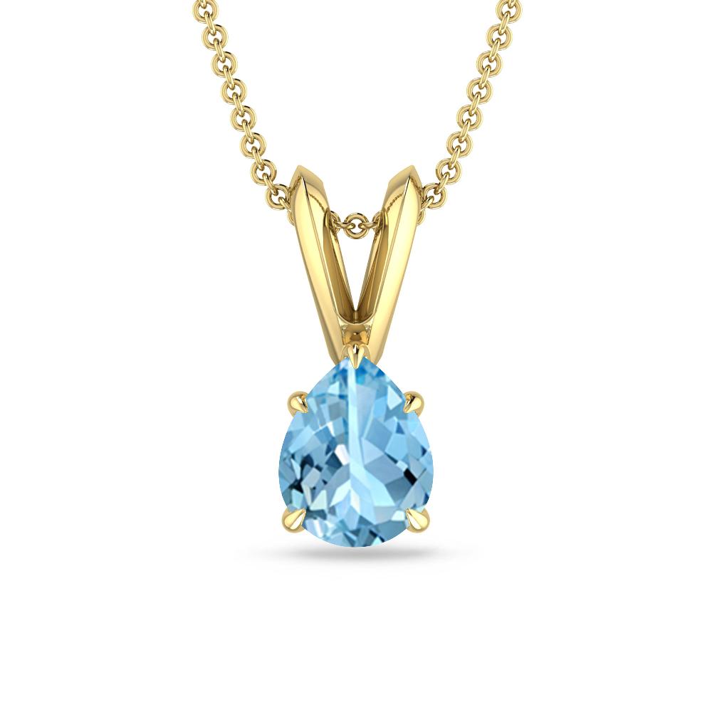 Yellow Gold - Aquamarine