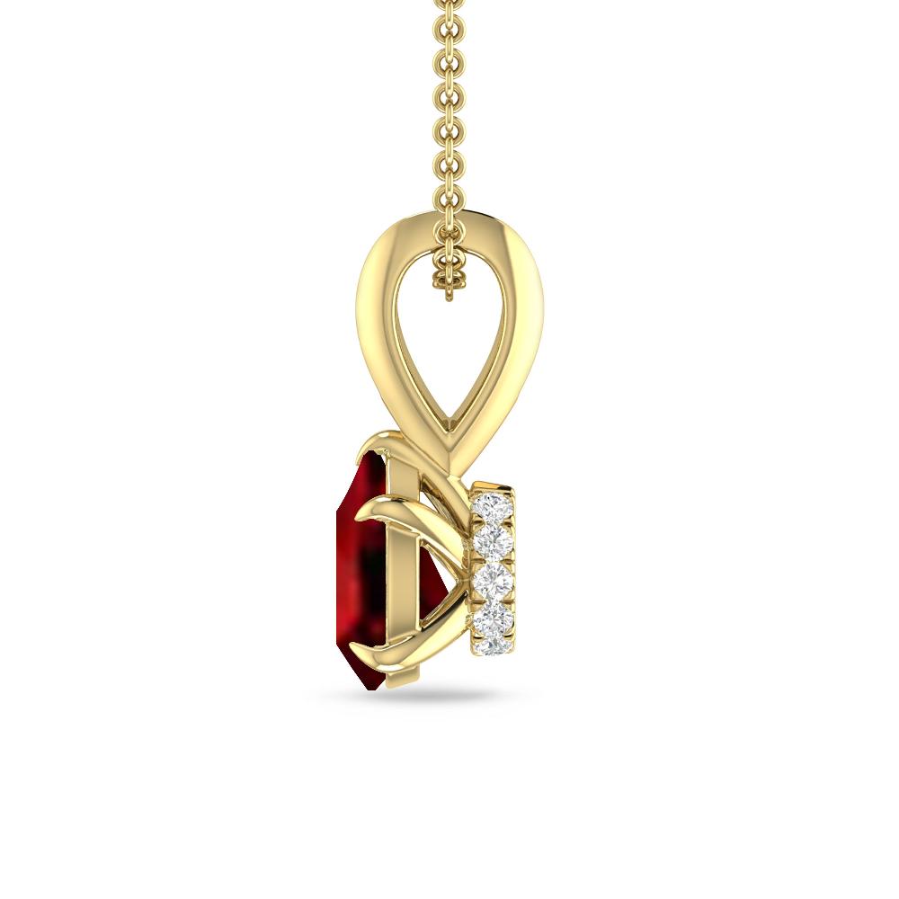 Yellow Gold - Garnet