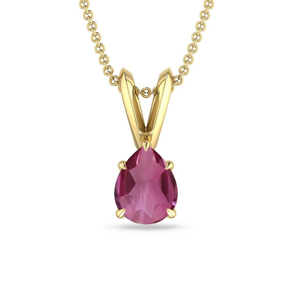 Yellow Gold - Pink Tourmaline