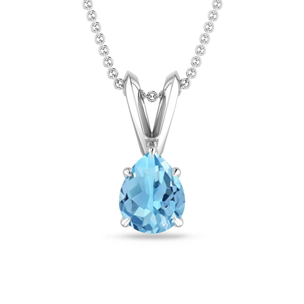 White Gold - Blue Topaz