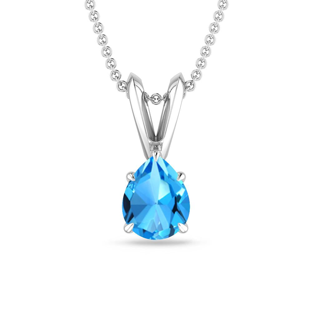 White Gold - Blue Topaz