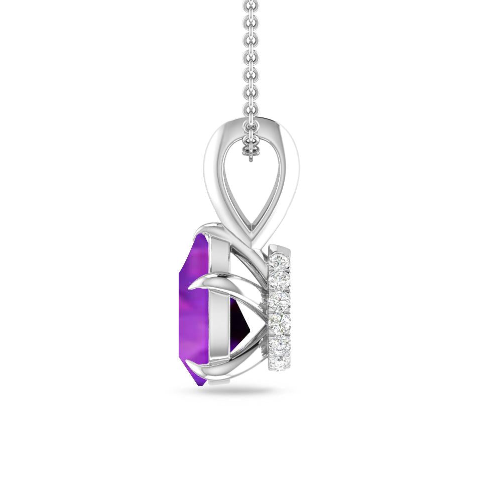 White Gold - Amethyst